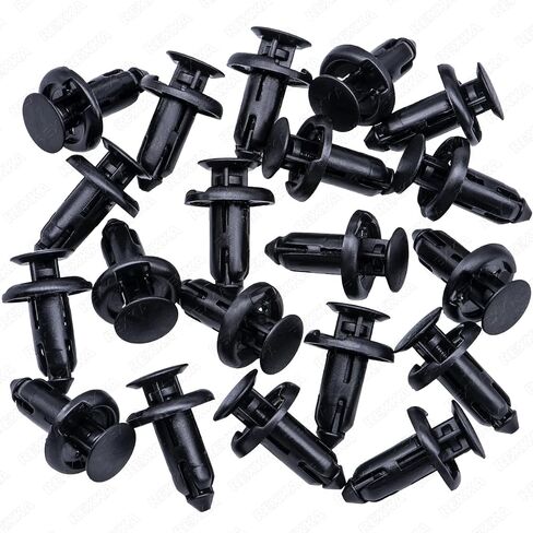 Rexka 20pcs 8mm Hole Door Panel Clip Plastic Push Rivet Retainer for Tesla in Saudi Arabia