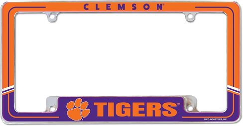 Rico Industries NCAA South Carolina Gamecocks Two-Tone 12" x 6" Chrome All Over Automotive License Plate Frame for Car/Truck/SUV in Saudi Arabia