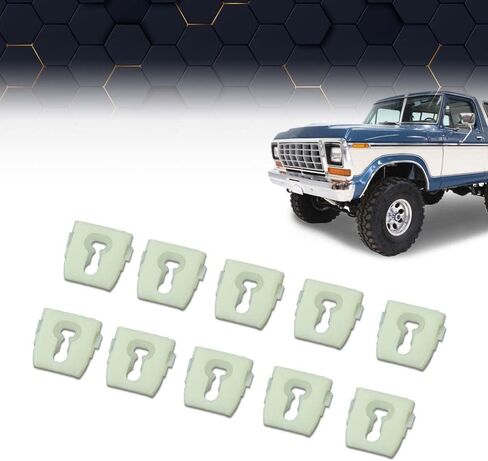 Pit66 شاحنة جسم الحزام الجانبي صب مقاطع تقليم 10pcs متوافقة مع فورد F100 ، F150 ، F250 ، F350 1973-1979/FIT BRONCOS 1978-1979 in Saudi Arabia