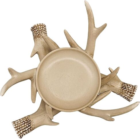 تمثال حامل شمعة الغزلان - صينية ريفية للديكور المنزلي - تمثال ثنائي الأغراض لغرفة المعيشة ، المقصورة وغرفة النوم - هدية فريدة لمحبي الطبيعة in Kuwait