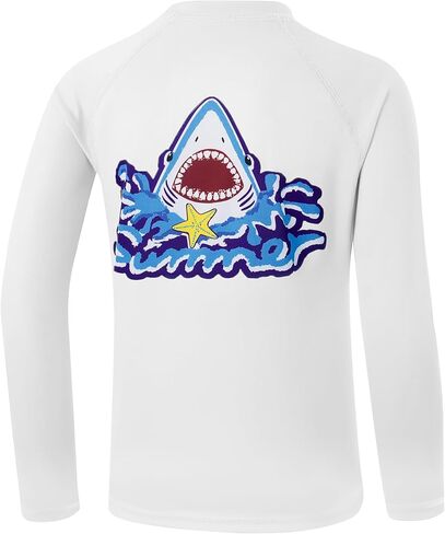 Boys Rash Guard Long Sleeve Fishing Shirt Kids UPF 50+ Sun Protection Swim Shirts Youth SPF Quick Dry Shirt in Saudi Arabia