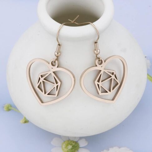 Dice Jewelry Dungeons and Dragons Dungeon Master Inspired Earrings Necklace Gift for DND Gamers in Kuwait