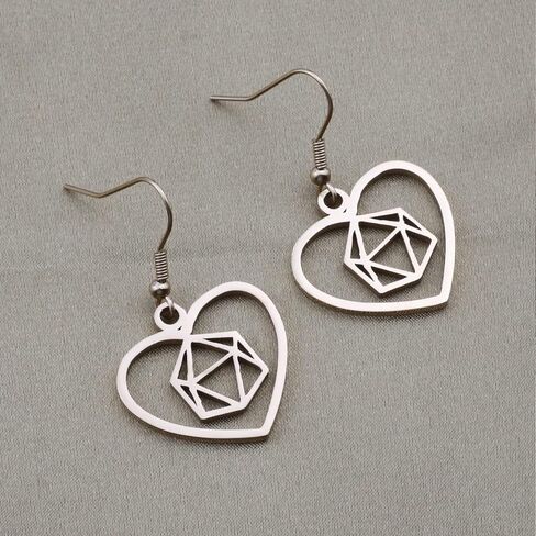 Dice Jewelry Dungeons and Dragons Dungeon Master Inspired Earrings Necklace Gift for DND Gamers in Kuwait