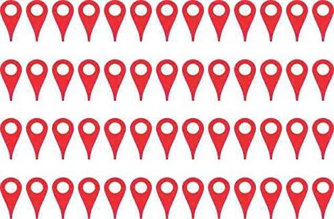 StickerTalk Map Pointer Vinyl Stickers, 1 Sheet of 52 Stickers, 0.25 inch by 0.5 inch Each in Saudi Arabia