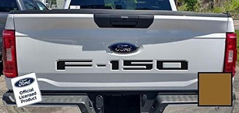 Decal Mods 2021-2025 F150 Tailgate Insert Decals Letters Inlays Indent Stickers (Thin Decals NOT Raised Letters) for Ford F150 (2021-2025) Chrome - CCHR in Saudi Arabia