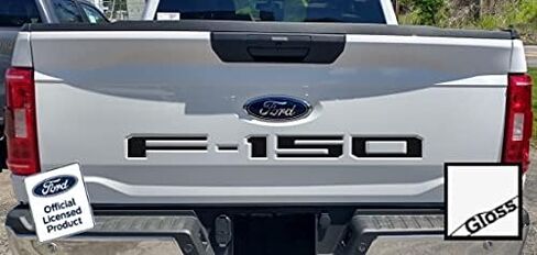 Decal Mods 2021-2025 F150 Tailgate Insert Decals Letters Inlays Indent Stickers (Thin Decals NOT Raised Letters) for Ford F150 (2021-2025) Chrome - CCHR in Saudi Arabia