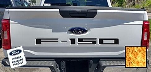Decal Mods 2021-2025 F150 Tailgate Insert Decals Letters Inlays Indent Stickers (Thin Decals NOT Raised Letters) for Ford F150 (2021-2025) Chrome - CCHR in Saudi Arabia