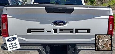 Decal Mods 2021-2025 F150 Tailgate Insert Decals Letters Inlays Indent Stickers (Thin Decals NOT Raised Letters) for Ford F150 (2021-2025) Chrome - CCHR in Saudi Arabia