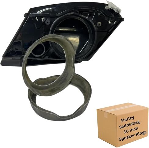 Harley bagger 10" Audio rings for saddlebags compatible from 1997-2023 touring models streetglide roadglide roadking in Saudi Arabia