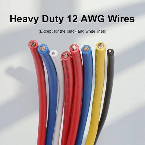 12V 3 Way Fuse Relay Kit, 4 Pin SPST 40A, Heavy Duty 12 AWG Copper Wires, with 1 Relay and 3 x ATC/ATO Blade Fuses, for Cars Truck Marine Boat Jeep (1) in Kuwait