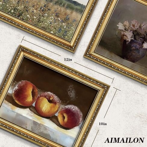 AIMAILON Vintage Canvas Gold Wall Art Framed Decor for Living Room - Lone Holy Swan Decor for Office School, Classical Grace Swan Wall Art Prints Picture Home Decoration, Animal Artwok 8x10 in Kuwait