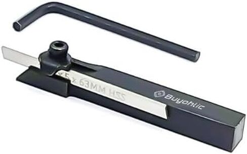Mini Cut Off Parting Tool Holder for Unimat, Seig, Emco, Proxxon's, Grizzly Small Lathes ((Shank 6 mm w/ 4 Spare Blades)) in Saudi Arabia