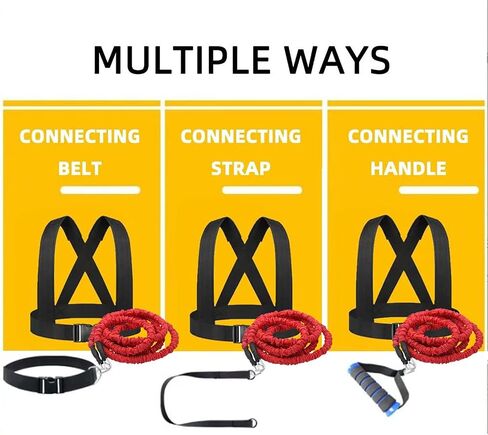 Resistance Explosive Training Rope Force Acceleration Speed Cord Improve Power, Agility, Strength Track and Field Football Basketball Volleyball Multi-Directional Fitness Equipment in Saudi Arabia