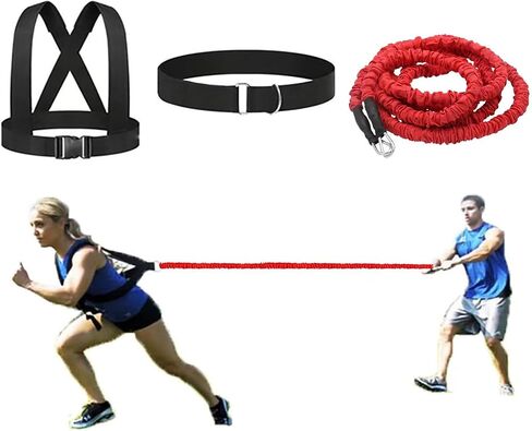 Resistance Explosive Training Rope Force Acceleration Speed Cord Improve Power, Agility, Strength Track and Field Football Basketball Volleyball Multi-Directional Fitness Equipment in Saudi Arabia