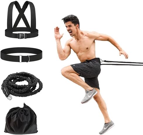 Resistance Explosive Training Rope Force Acceleration Speed Cord Improve Power, Agility, Strength Track and Field Football Basketball Volleyball Multi-Directional Fitness Equipment in Saudi Arabia