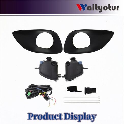 Pair Clear Bumper Lamps Driving Fog Lights+Switch Replacement for Yaris 4Dr 2006 2007 2008 in Saudi Arabia