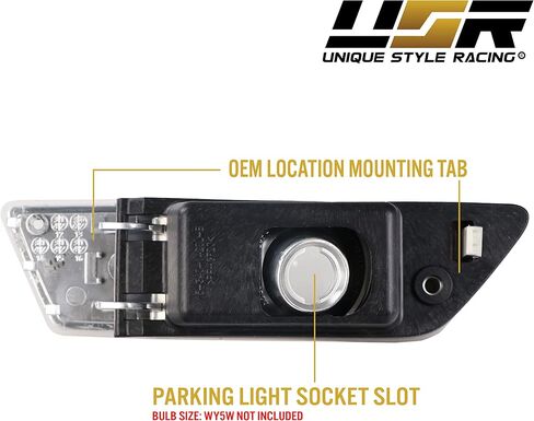 USR DEPO 12-14 W218 CLS-CLASS CLASS CLEAR CLEAR LIGHER LIGHTING SESSLE SET (يسار + يمين) متوافق مع 2012-2014 Mercedes Benz W218 CLS Class in Kuwait