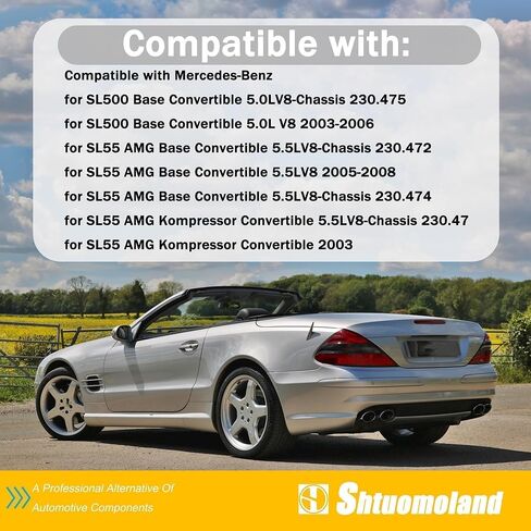 2305010325 Engine Coolant Hose Compatible with Mercedes-Benz SL500 Base 5.0L 2003-2006 SL55 AMG 5.5L 2003-2008 230-501-03-25 in Saudi Arabia