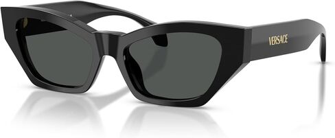Versace Woman Sunglasses Frame Havana Tortoise Frame ، عدسات رمادية داكنة ، 53 ملم in Kuwait