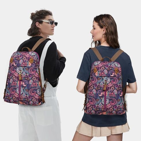 KL928 Vintage Canvas Backpack for Men Women, Laptop Rucksack Daypack Backpacks, Outdoor Travel Bagpack, Olive Green in Saudi Arabia