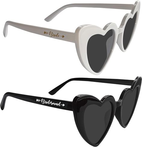 Lotsbuylots 10 أزواج العزوبية النظارات الشمسية خمر القلب وصيفه الشرفات in Kuwait