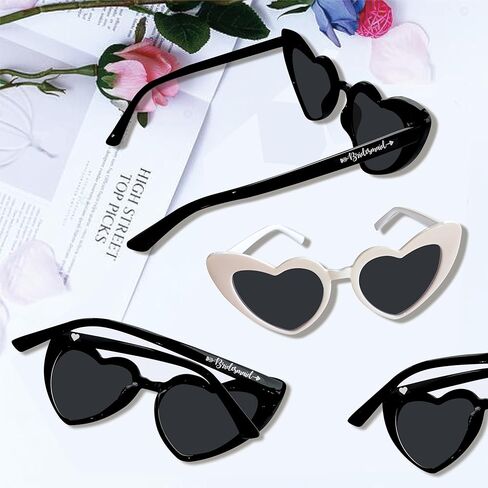 Lotsbuylots 10 أزواج العزوبية النظارات الشمسية خمر القلب وصيفه الشرفات in Kuwait