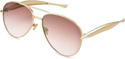 نظارة شمسية من NuloOQ Gold Gold Aviator للنساء الرجال ، والإطار المعدني الرجعية 70s Aviators Sun Glasses in Kuwait