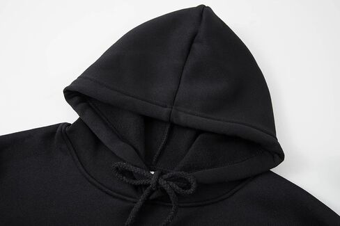 Womens Basic Solid Hoodies Casual Oversized Pullover Sweatshirts 2024 Fall Winter Fashion Long Sleeve Outfits in Kuwait