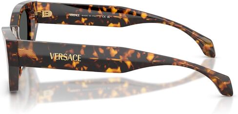 Versace Woman Sunglasses Havana Tortoise Frame, Dark Grey Lenses, 53MM in Saudi Arabia
