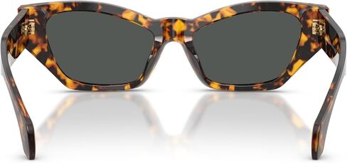 Versace Woman Sunglasses Havana Tortoise Frame, Dark Grey Lenses, 53MM in Saudi Arabia