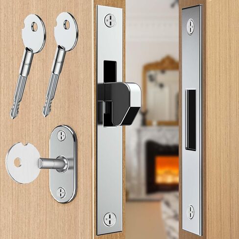 Hidden Door Lock, Sliding Door Lock with Keys, Pocket Door Latch, Pocket Door Lock Hardware, Mortise Lock and Commercial Door Locks, Mortise Lock Set Interior Door, Door, Window (Sliding Door) in Saudi Arabia