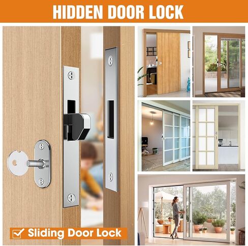 Hidden Door Lock, Sliding Door Lock with Keys, Pocket Door Latch, Pocket Door Lock Hardware, Mortise Lock and Commercial Door Locks, Mortise Lock Set Interior Door, Door, Window (Sliding Door) in Saudi Arabia