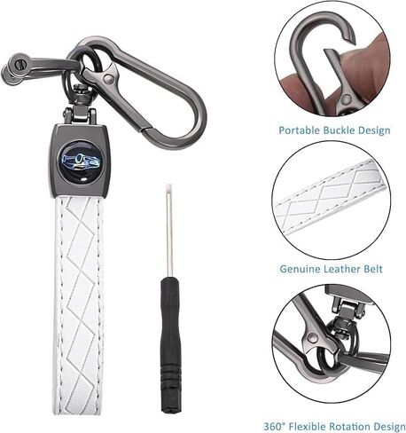 Key Fob Cover with Keychain for Cadillac Escalade SRX CTS ATS XTS DTS STS 2008-2015 5-Buttons in Kuwait