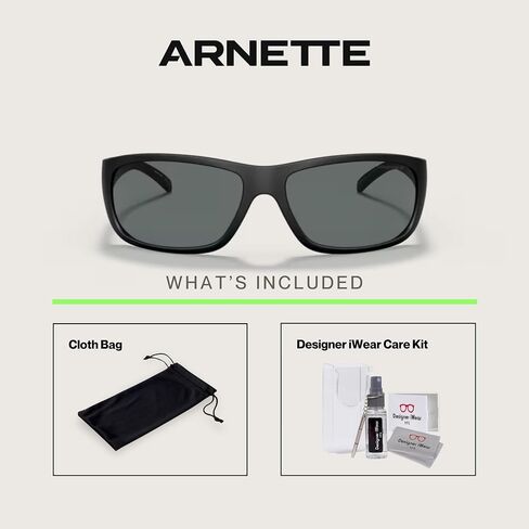 ARNETTE Uka-Uka AN4290 Rectangle Sunglasses for Men for Women + Bundle With Designer iWear Kit in Saudi Arabia