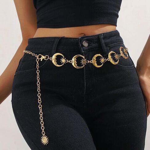 ybo ybo chain chain belt sun moon women chain chain chain buty body beth belly chain chain chain chain chain in Saudi Arabia