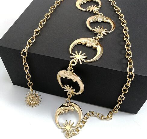 ybo ybo chain chain belt sun moon women chain chain chain buty body beth belly chain chain chain chain chain in Saudi Arabia