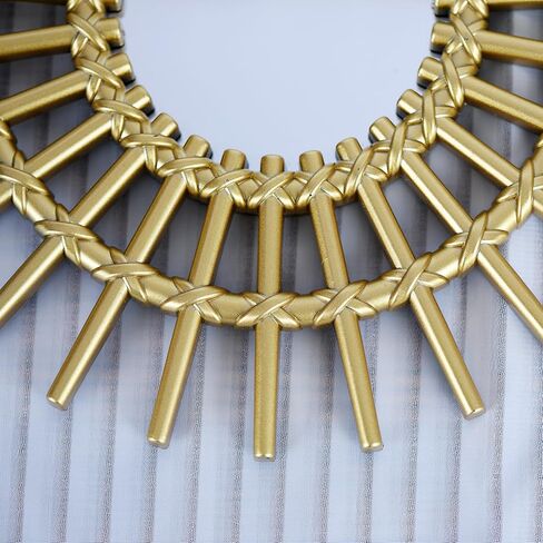 Funerom 9.8 x 9.8 inch 3 Pack Mirror Wall Decor Small Hanging Mirror for Wall (Black) in Kuwait