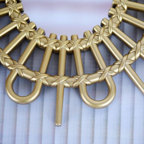 Funerom 9.8 x 9.8 inch 3 Pack Mirror Wall Decor Small Hanging Mirror for Wall (Black) in Kuwait