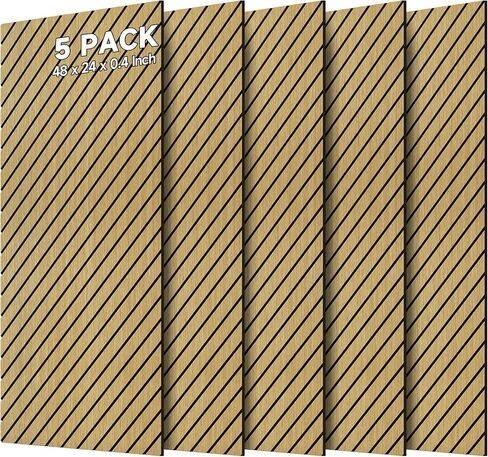 لوحات صوتية، 10 لوحات صوتية لتقليل الضوضاء للجدران، 48 بوصة × 24 بوصة × 0.4 بوصة، لوحات حائط عازلة للصوت، لوحات حائط صوتية عالية الكثافة، لوحة تزيين الحائط الممتصة للصوت، الجمل الفاتح in Kuwait