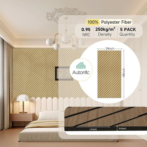 لوحات صوتية، 10 لوحات صوتية لتقليل الضوضاء للجدران، 48 بوصة × 24 بوصة × 0.4 بوصة، لوحات حائط عازلة للصوت، لوحات حائط صوتية عالية الكثافة، لوحة تزيين الحائط الممتصة للصوت، الجمل الفاتح in Kuwait