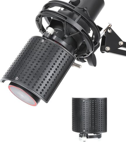 غطاء ميكروفون متوافق مع ميكروفون HyperX Duo Cast - مرشح بوب لميكروفون HyperX DuoCast، غطاء للرياح فروي لتصفية الهواء المحيط ورياح التنفس من YOUSHARES in Kuwait