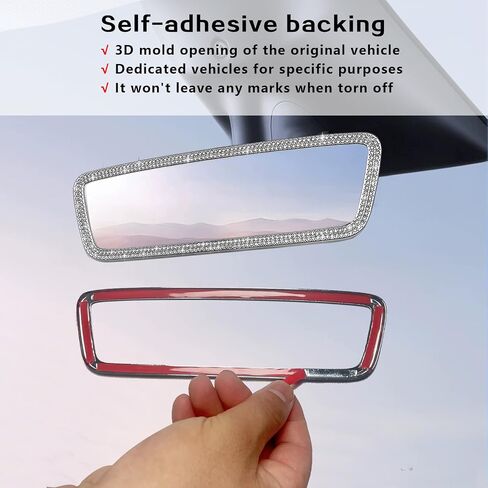 2025 Tesla 3/Y Exclusive Sparkling Imitation Diamond Steering Wheel Decoration (Steering Wheel Decoration) in Kuwait