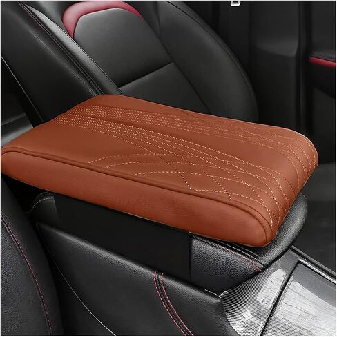 AICEL Car Armrest Box Height Increase Support Pad, Memory Foam Microfiber Leather Elbow Comfort Booster Pad, Center Console Waterproof Cushion Pillow, Soft Auto Arm Rest Protector Cover (Black) in Saudi Arabia