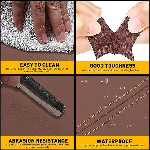 Brown/Black Front Center Console Armrest Lid & Door Panel Cover, Microfiber Leather for Toyota Avalon 2013-2018 in Kuwait