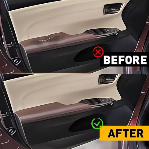 Brown/Black Front Center Console Armrest Lid & Door Panel Cover, Microfiber Leather for Toyota Avalon 2013-2018 in Kuwait