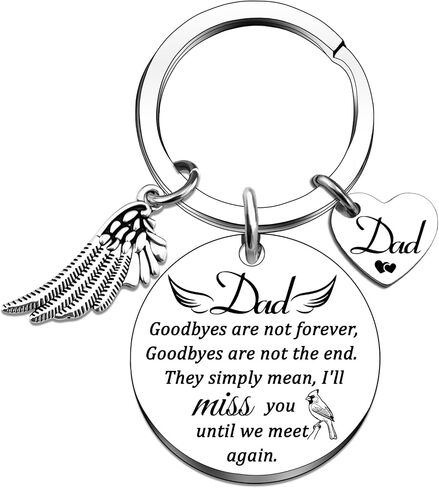 Memorial Gifts for Loss of Dad Sympathy Gifts for Loss of Loved One Bereavement Condolences Grief Gift Funeral Remembrance Keychain for Father in Kuwait
