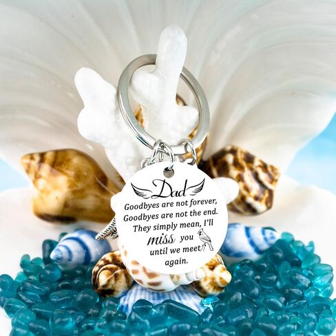 Memorial Gifts for Loss of Dad Sympathy Gifts for Loss of Loved One Bereavement Condolences Grief Gift Funeral Remembrance Keychain for Father in Kuwait