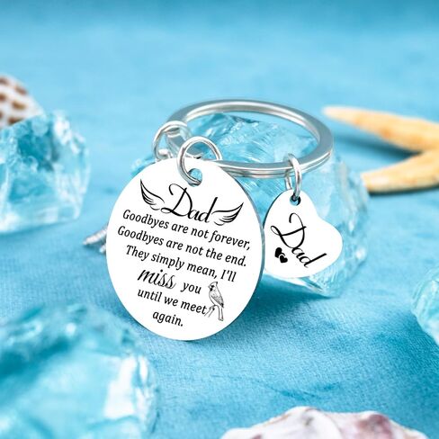 Memorial Gifts for Loss of Dad Sympathy Gifts for Loss of Loved One Bereavement Condolences Grief Gift Funeral Remembrance Keychain for Father in Kuwait