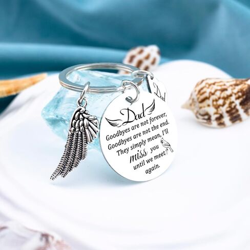 Memorial Gifts for Loss of Dad Sympathy Gifts for Loss of Loved One Bereavement Condolences Grief Gift Funeral Remembrance Keychain for Father in Kuwait