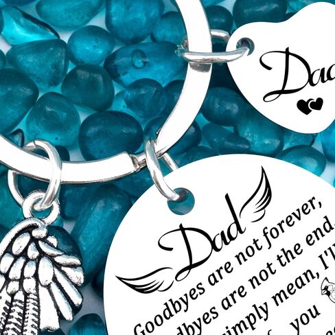 Memorial Gifts for Loss of Dad Sympathy Gifts for Loss of Loved One Bereavement Condolences Grief Gift Funeral Remembrance Keychain for Father in Kuwait